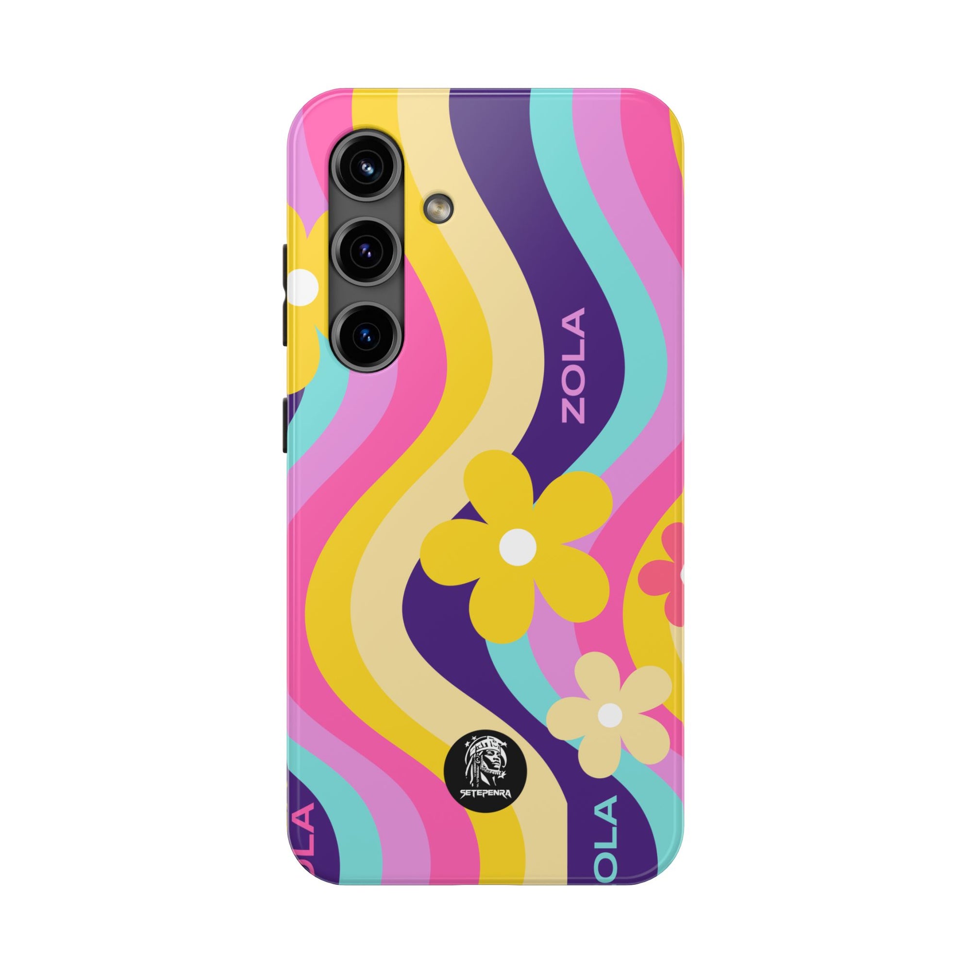 Zola Tough Phone Case (For iPhone, Galaxy & More) - Purple Wave