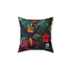 Tropican Retreat (Scene 1) Faux Suede Square Pillow