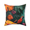 Tropican Retreat (Scene 2) Faux Suede Square Pillow