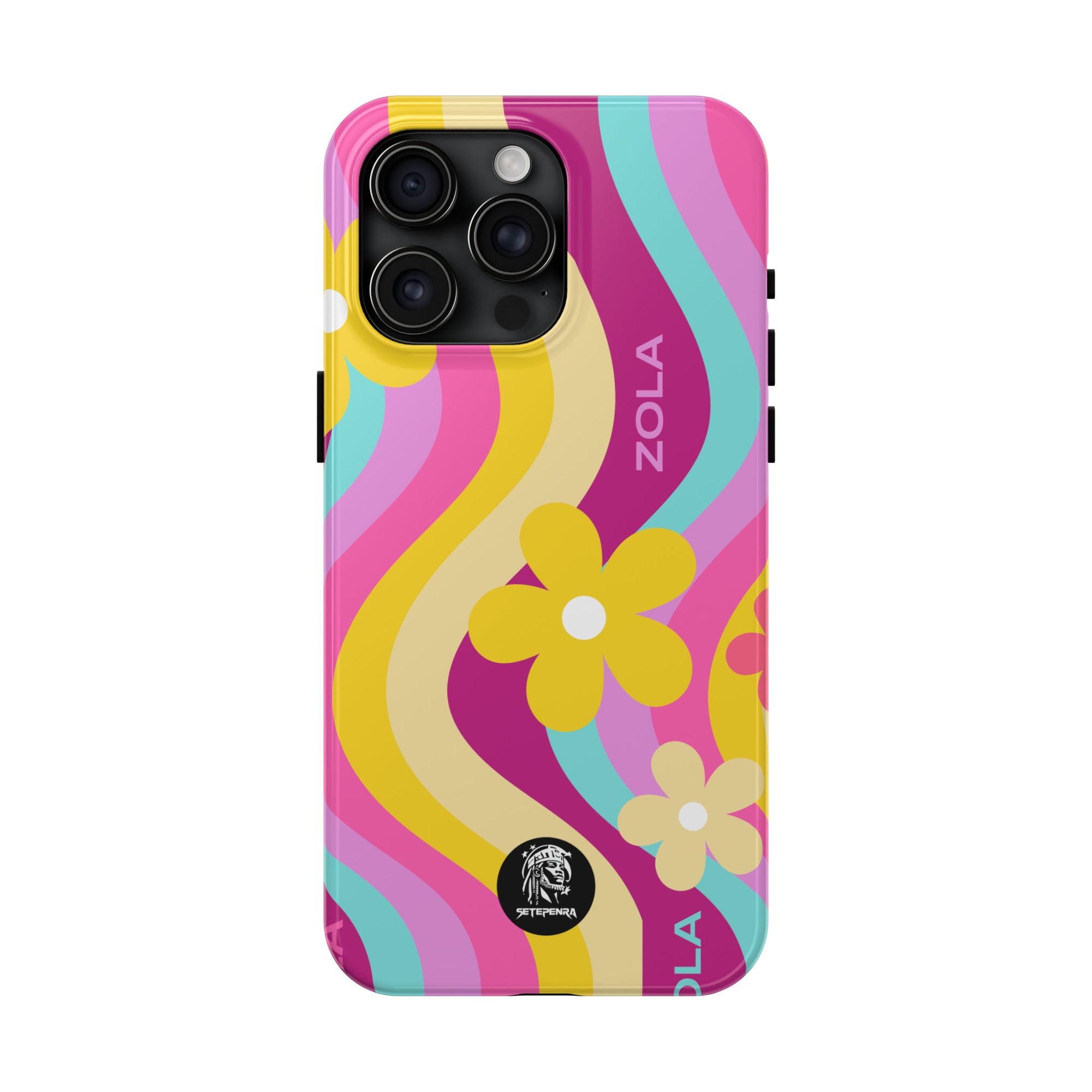 Zola Tough Phone Case (For iPhone, Galaxy & More) - Pink Wave