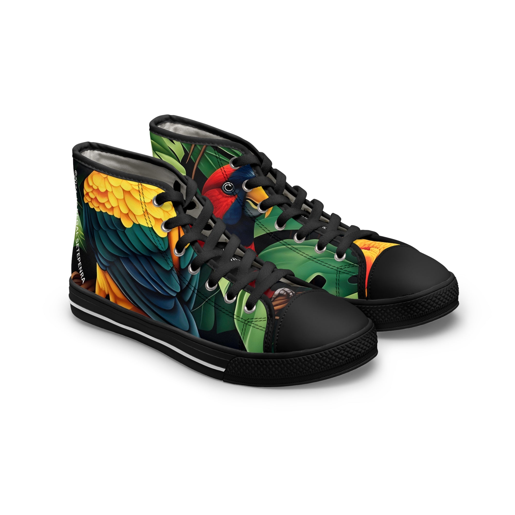 Tri-Parrot Women's High Top Sneakers