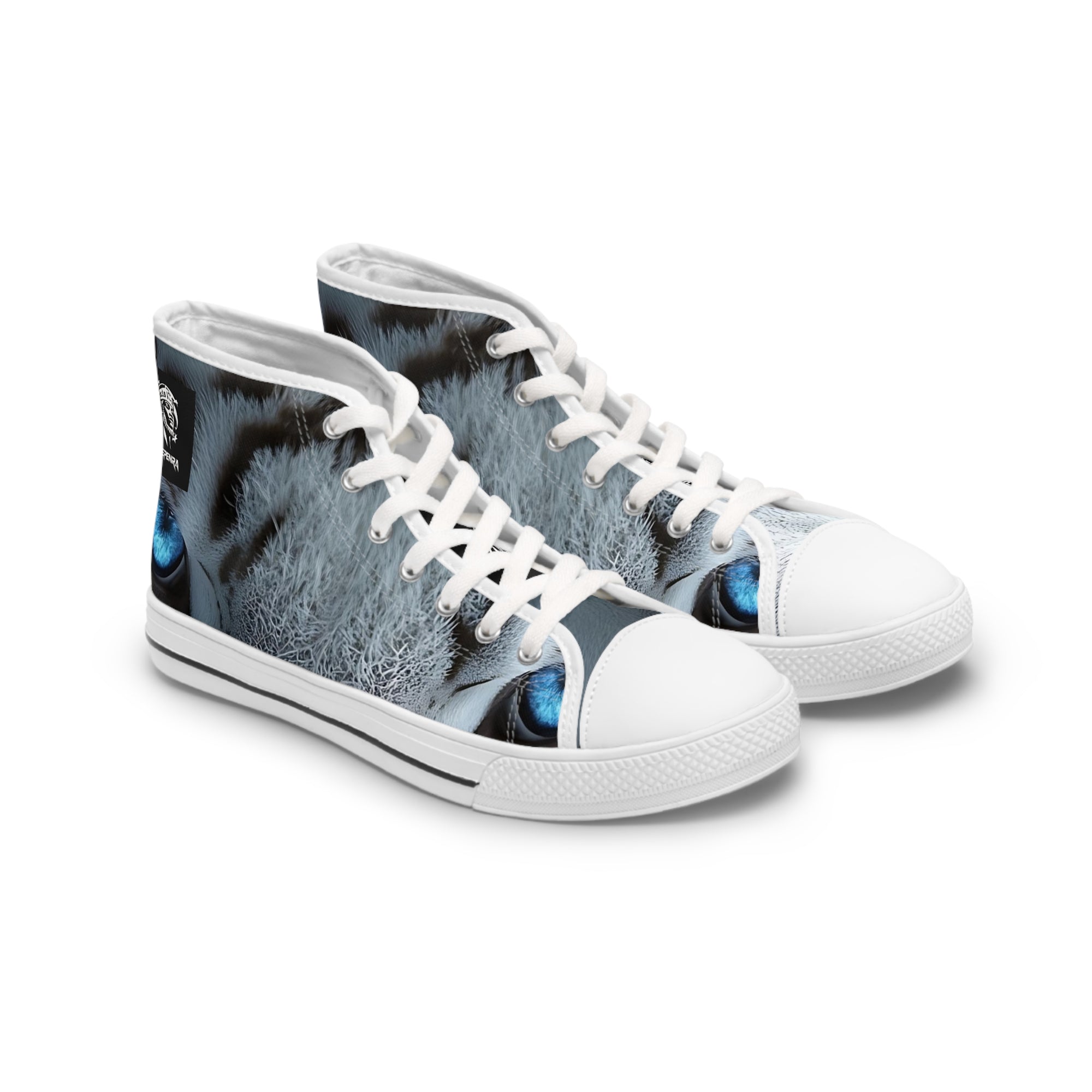 Primal Power Women's High Top Sneakers - White Tiger (2nd Edition)