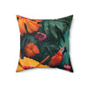 Tropican Retreat (Scene 2) Faux Suede Square Pillow