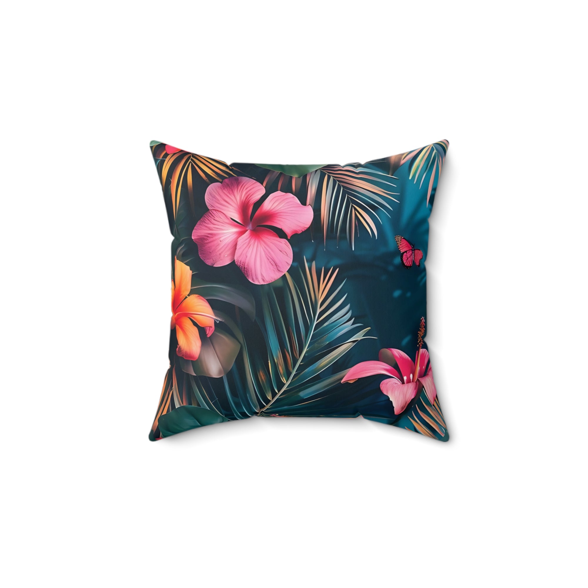 Tropican Retreat (Scene 4) Faux Suede Square Pillow