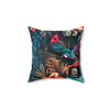 Tropican Retreat (Scene 4) Faux Suede Square Pillow