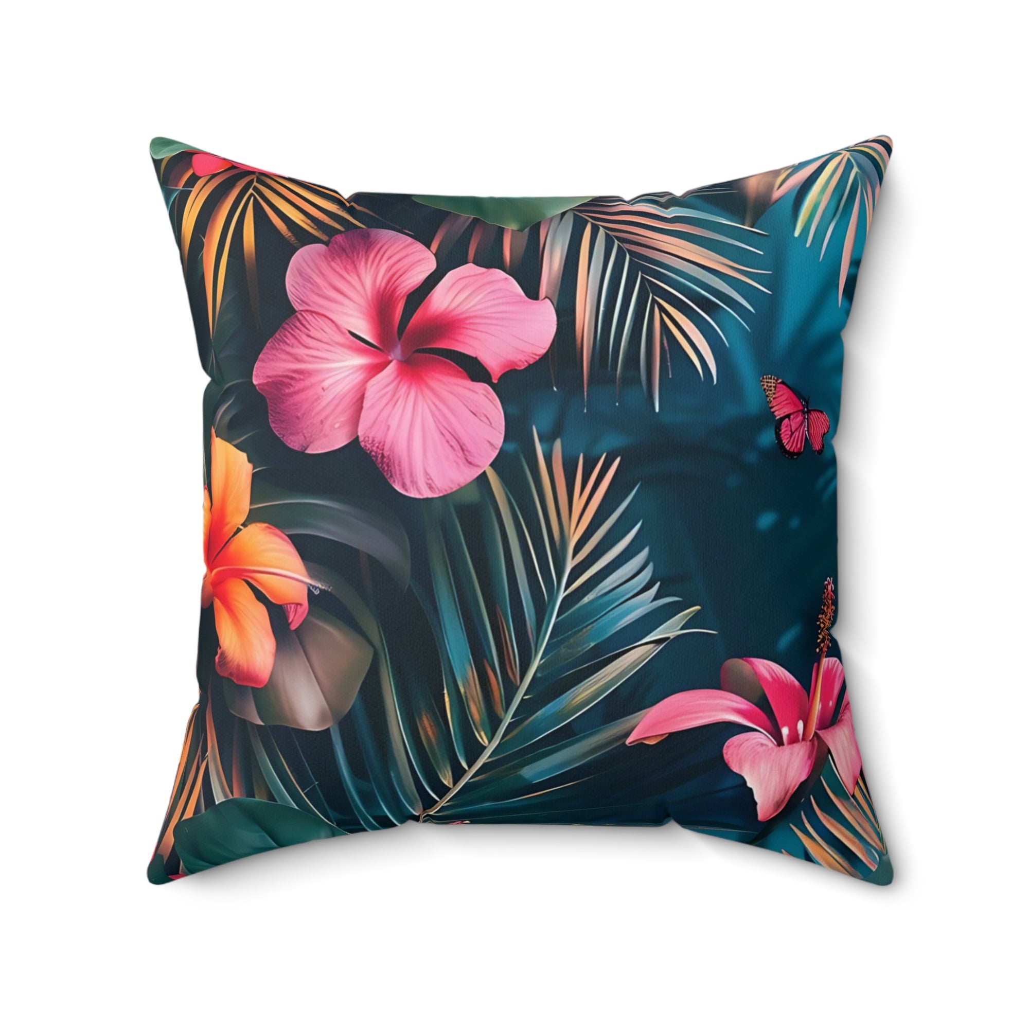 Tropican Retreat (Scene 4) Faux Suede Square Pillow