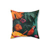 Tropican Retreat (Scene 2) Faux Suede Square Pillow