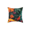 Tropican Retreat (Scene 2) Faux Suede Square Pillow