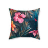 Tropican Retreat (Scene 4) Faux Suede Square Pillow