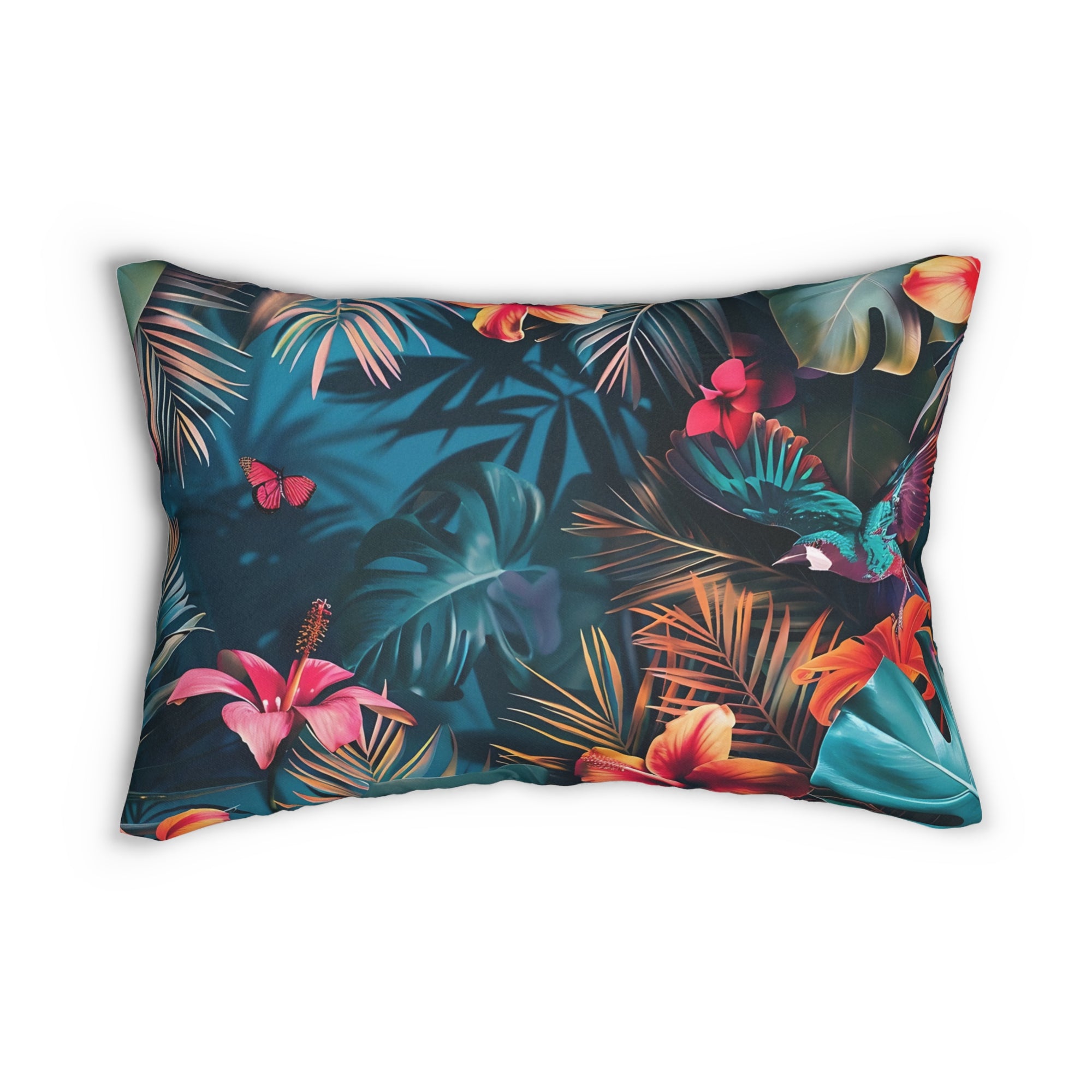 Tropican Retreat (Scene 4) Spun Polyester Lumbar Pillow