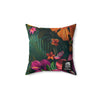 Tropican Retreat (Scene 2) Faux Suede Square Pillow