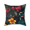 Tropican Retreat (Scene 1) Faux Suede Square Pillow