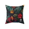 Tropican Retreat (Scene 1) Faux Suede Square Pillow