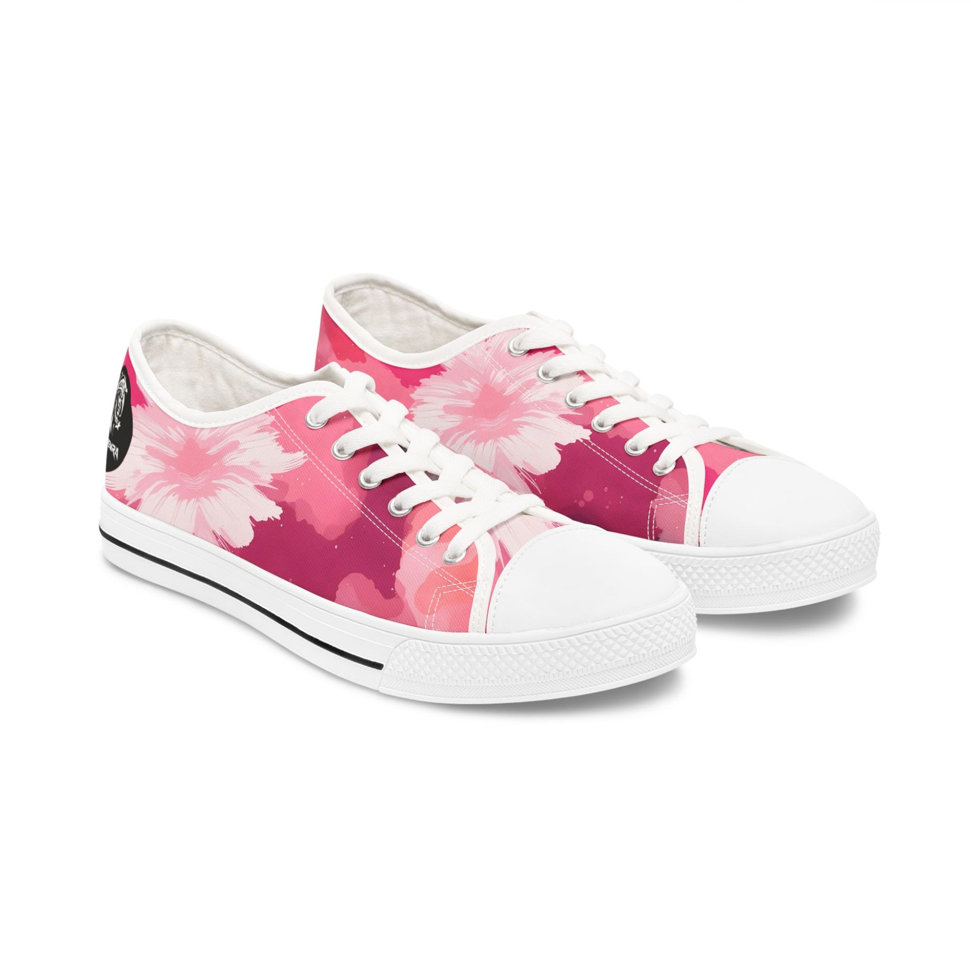 Pinking Bloom Women's Low Top Sneakers