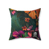 Tropican Retreat (Scene 2) Faux Suede Square Pillow