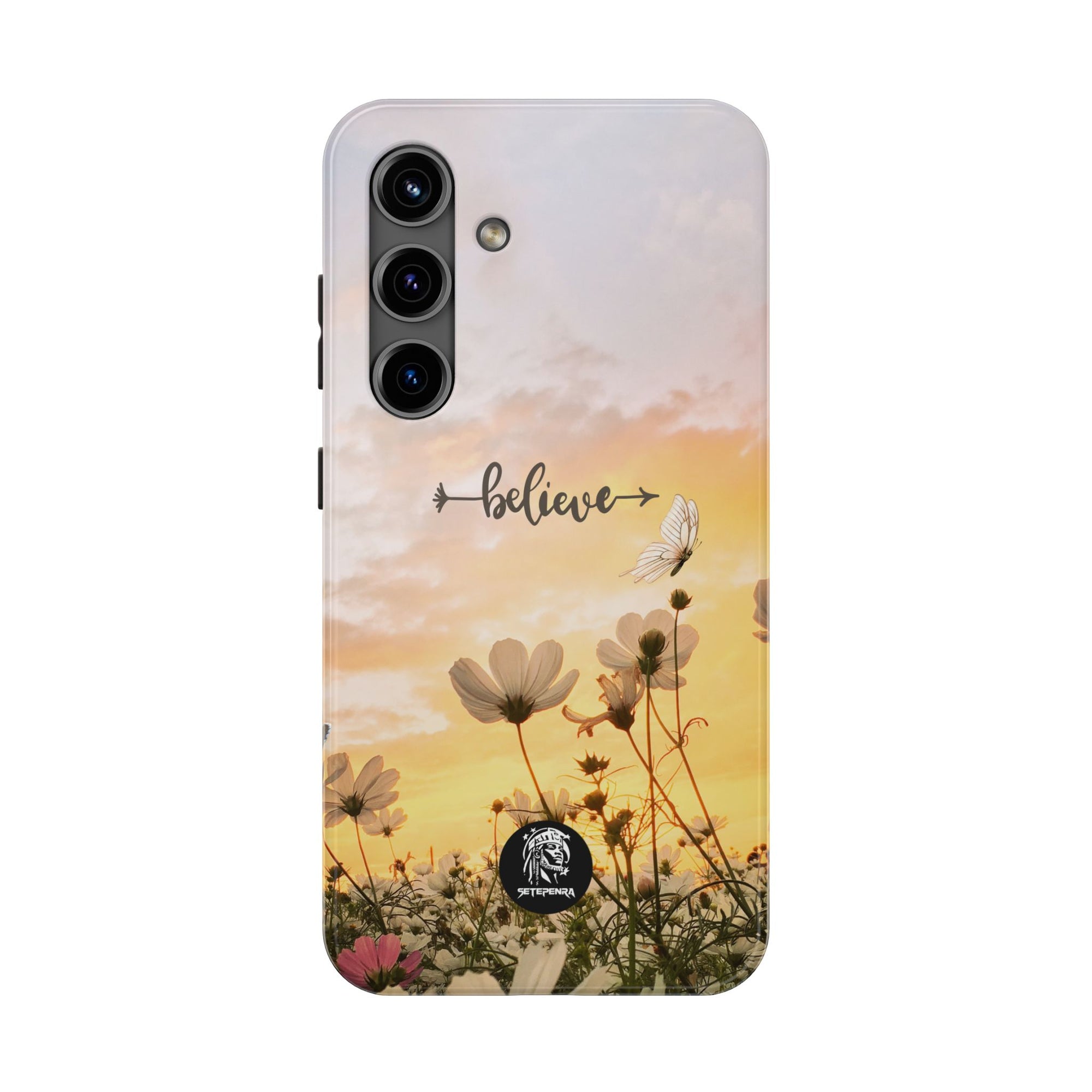 Believe Tough Phone Case (For iPhone, Galaxy & More) - Aesthetic Flower