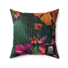 Tropican Retreat (Scene 2) Faux Suede Square Pillow